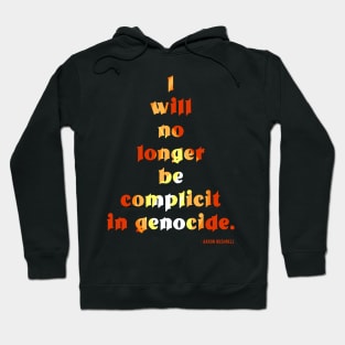 Aaron Bushnell Quote Fire Font Design Hoodie
